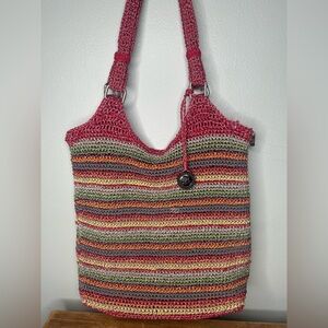 The Sak crochet purse multicolor shoulder bag